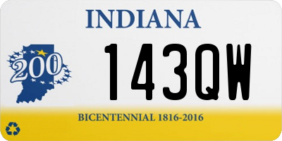 IN license plate 143QW