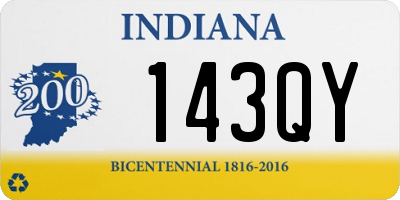 IN license plate 143QY