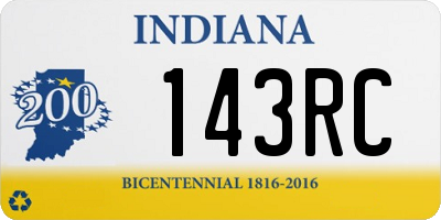 IN license plate 143RC