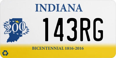 IN license plate 143RG