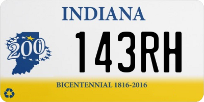 IN license plate 143RH