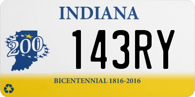 IN license plate 143RY