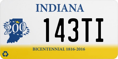 IN license plate 143TI