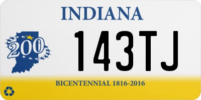 IN license plate 143TJ