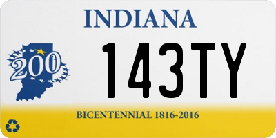 IN license plate 143TY