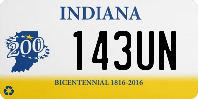 IN license plate 143UN