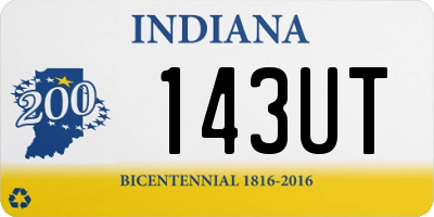 IN license plate 143UT