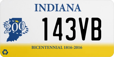 IN license plate 143VB