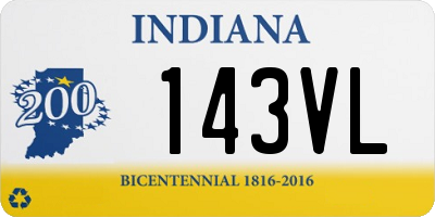 IN license plate 143VL