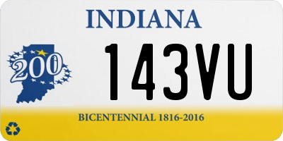 IN license plate 143VU