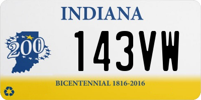 IN license plate 143VW