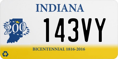 IN license plate 143VY