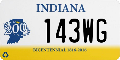 IN license plate 143WG