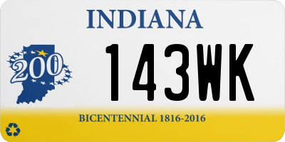 IN license plate 143WK