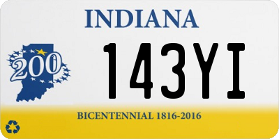 IN license plate 143YI