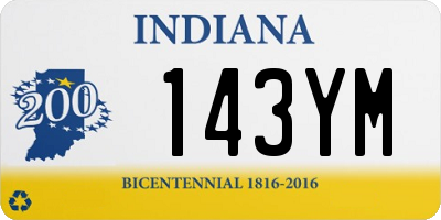 IN license plate 143YM