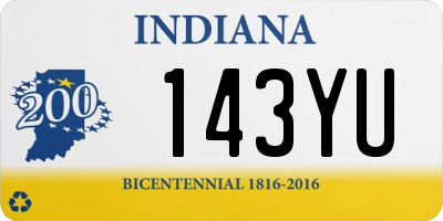 IN license plate 143YU