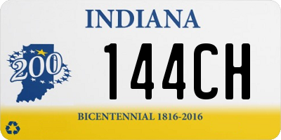 IN license plate 144CH