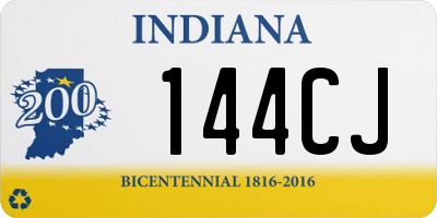 IN license plate 144CJ
