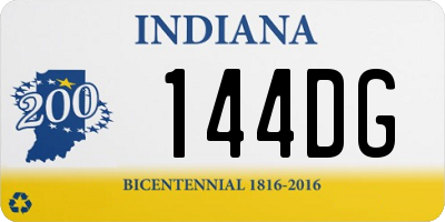 IN license plate 144DG