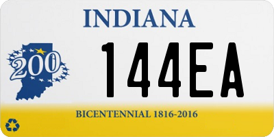 IN license plate 144EA