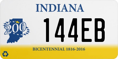 IN license plate 144EB