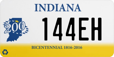 IN license plate 144EH