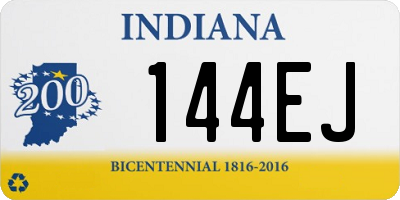 IN license plate 144EJ