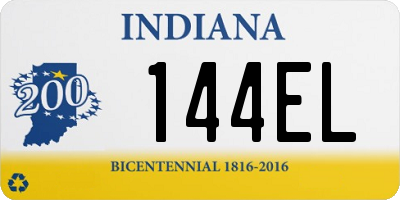 IN license plate 144EL