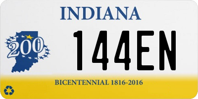 IN license plate 144EN