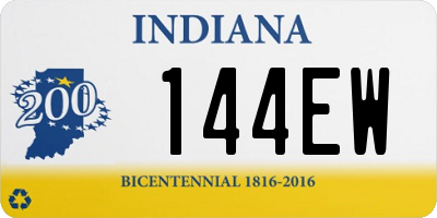 IN license plate 144EW