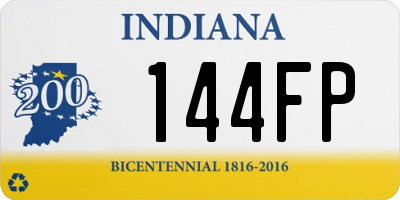 IN license plate 144FP