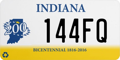 IN license plate 144FQ