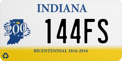 IN license plate 144FS