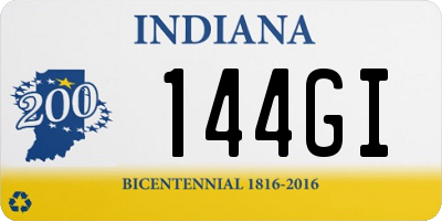 IN license plate 144GI