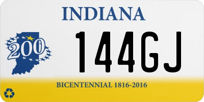 IN license plate 144GJ