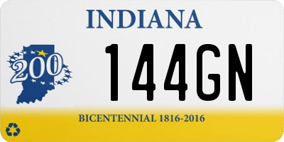 IN license plate 144GN