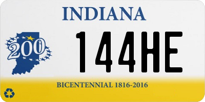 IN license plate 144HE