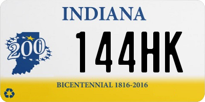 IN license plate 144HK