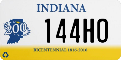 IN license plate 144HO
