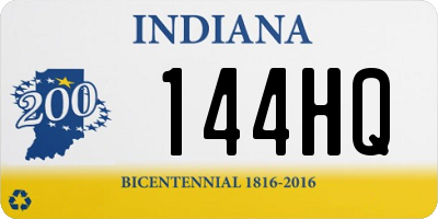 IN license plate 144HQ