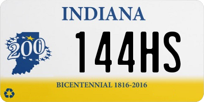 IN license plate 144HS