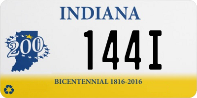 IN license plate 144I