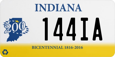 IN license plate 144IA