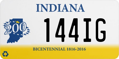 IN license plate 144IG