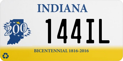 IN license plate 144IL