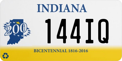 IN license plate 144IQ