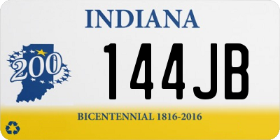 IN license plate 144JB