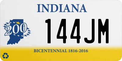 IN license plate 144JM