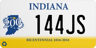 IN license plate 144JS